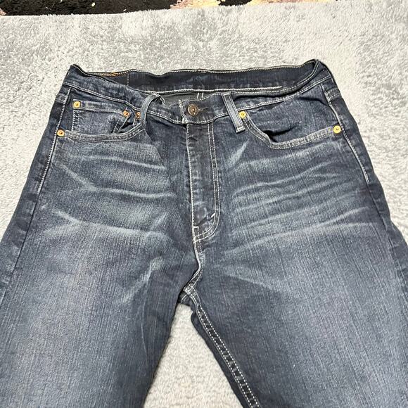 Levi's 505 Jeans Mens 33 x32 Straight Fit Blue Denim - Picture 3 of 11